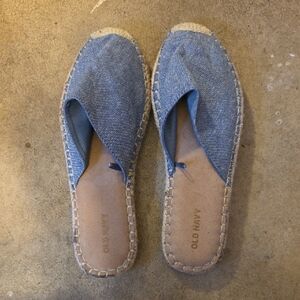 Old Navy Denim Espadrille Slides